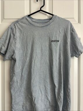 Katin Light Blue Washed Logo Short Sleeve Tee